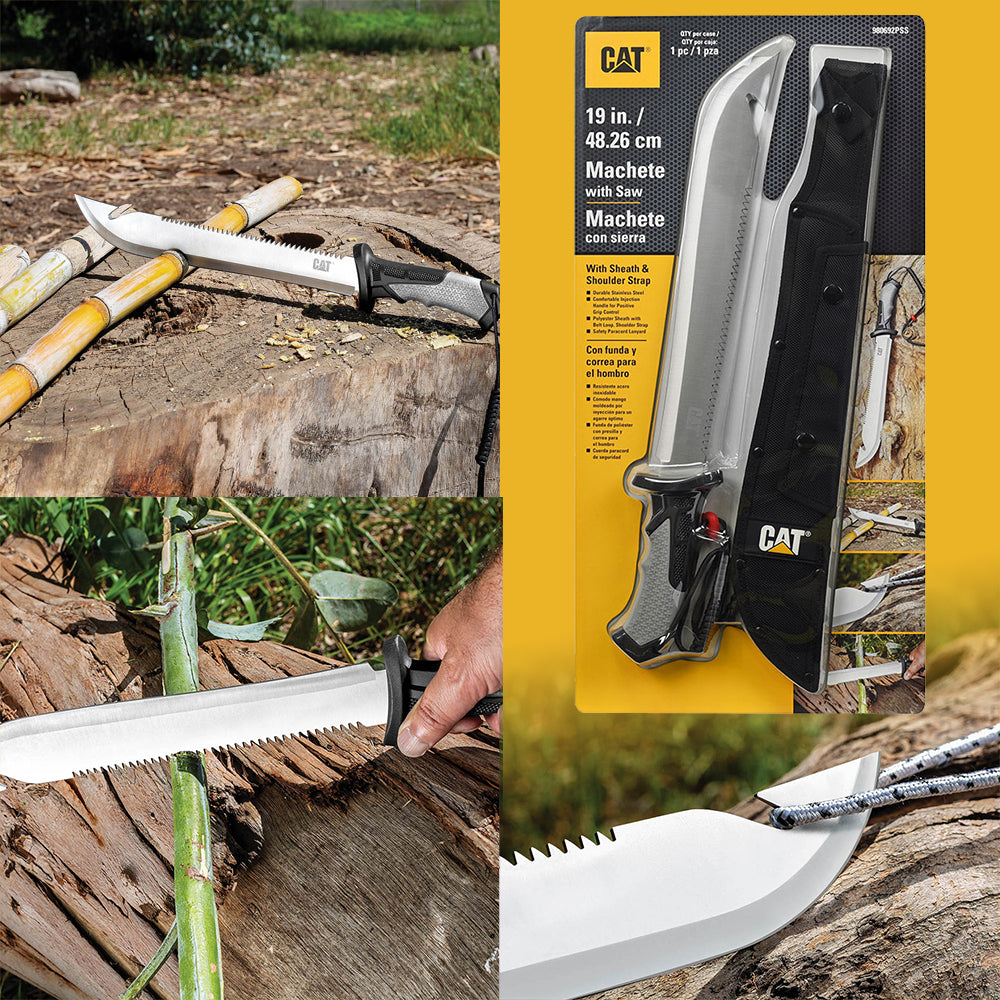 Cat 480mm/19” Machete With Shoulder Strap & Sheath