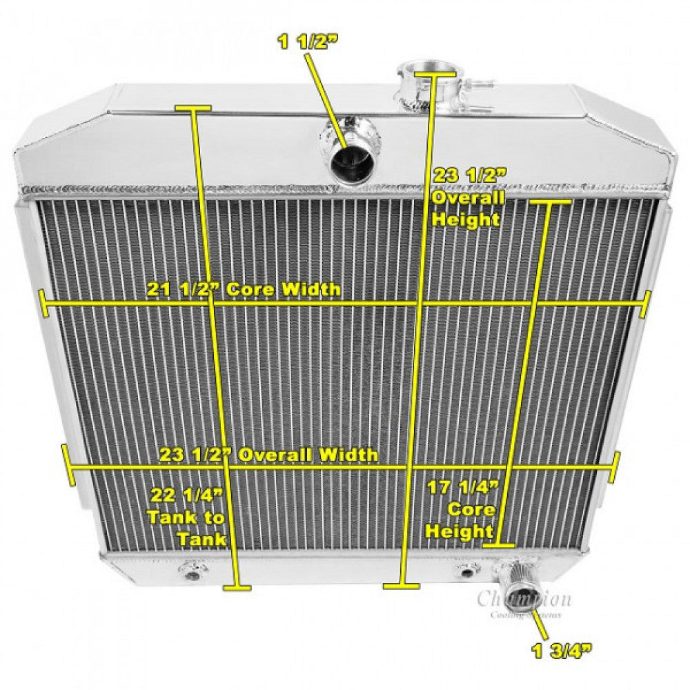 Champion Radiator Chevrolet 55-57 V8 #CC5057
