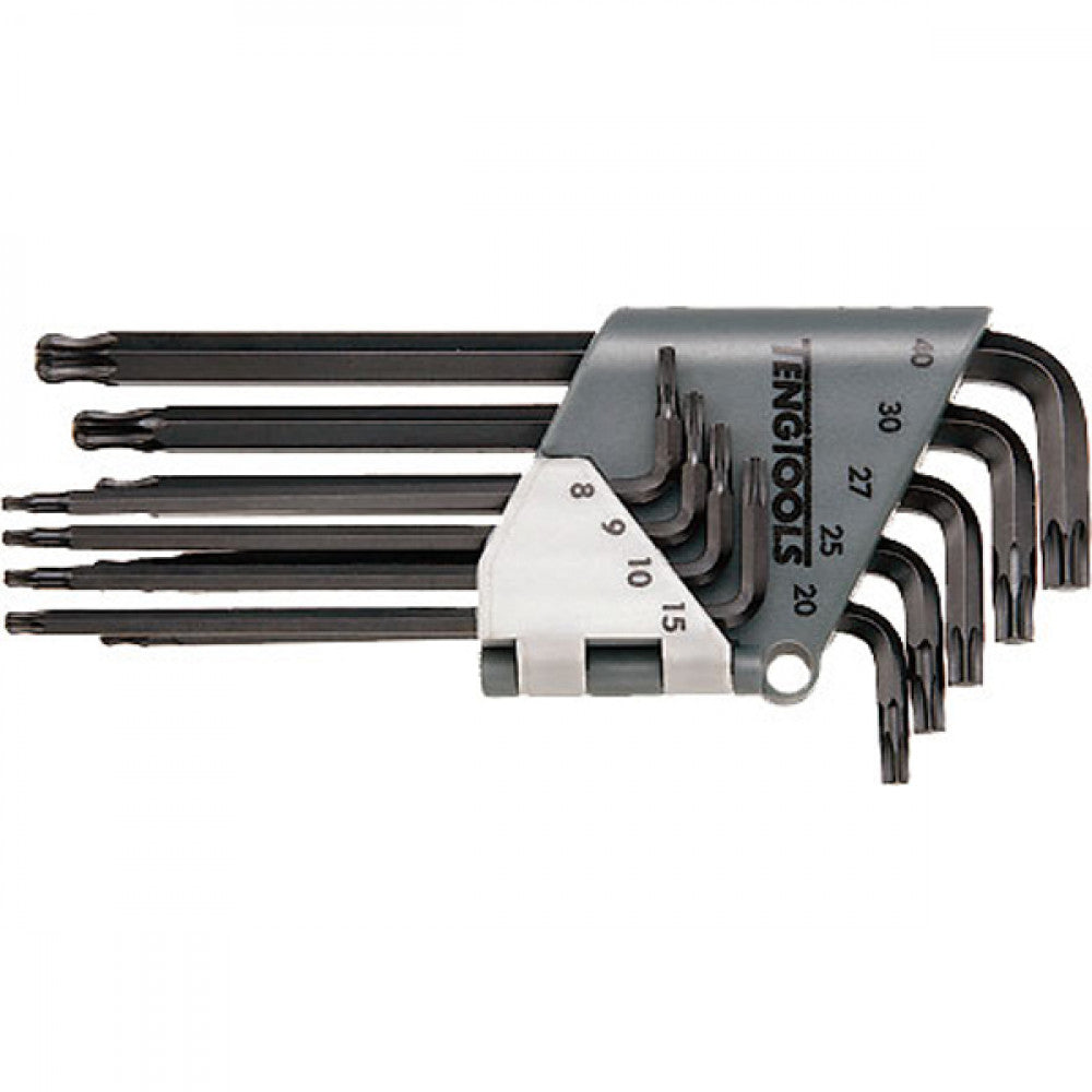 Teng 9Pc Long Arm Ball-End Torx Key Set - Tx8-Tx40