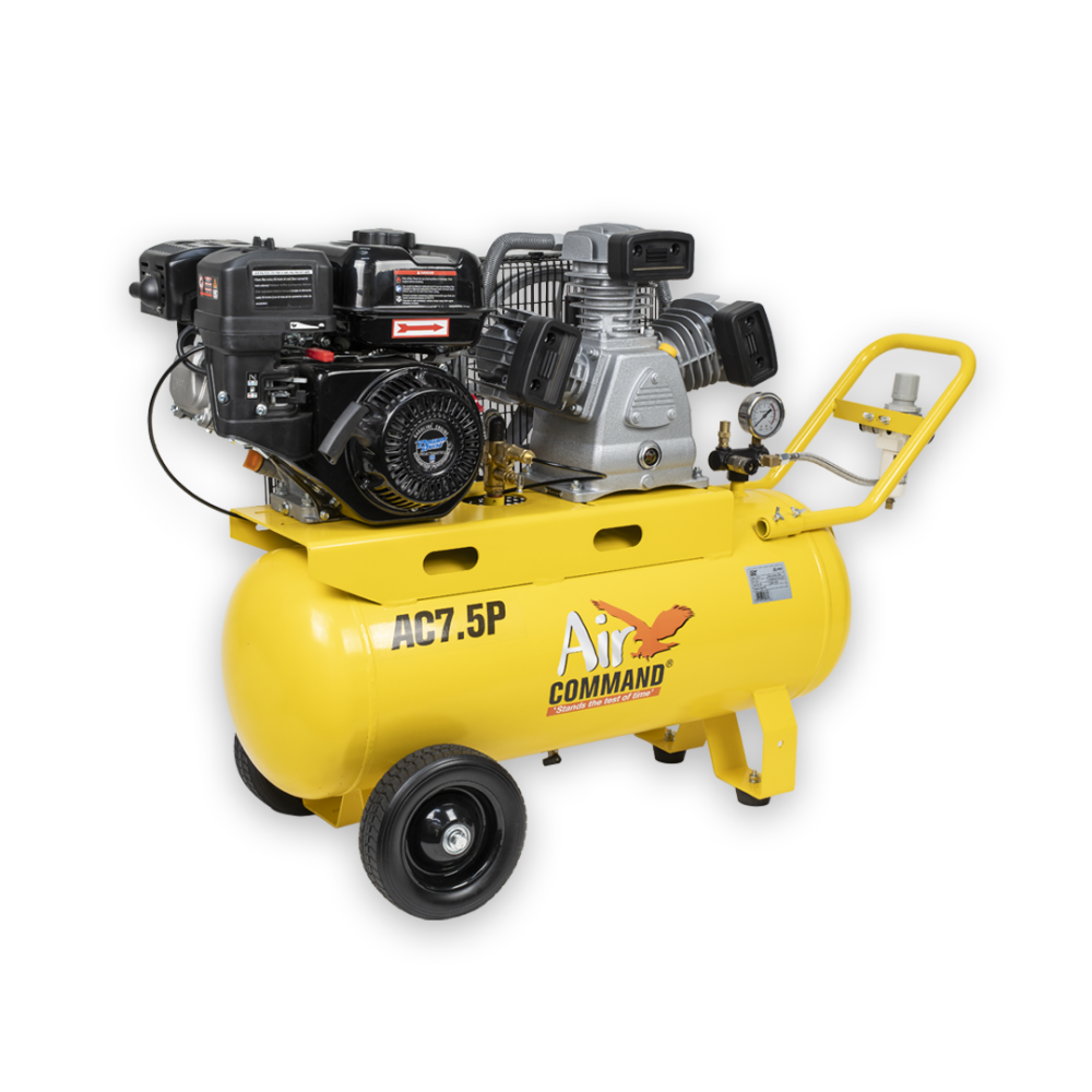 Air Command AC7.5P Mobile Petrol Compressor 70L Tank PDX230 Engine