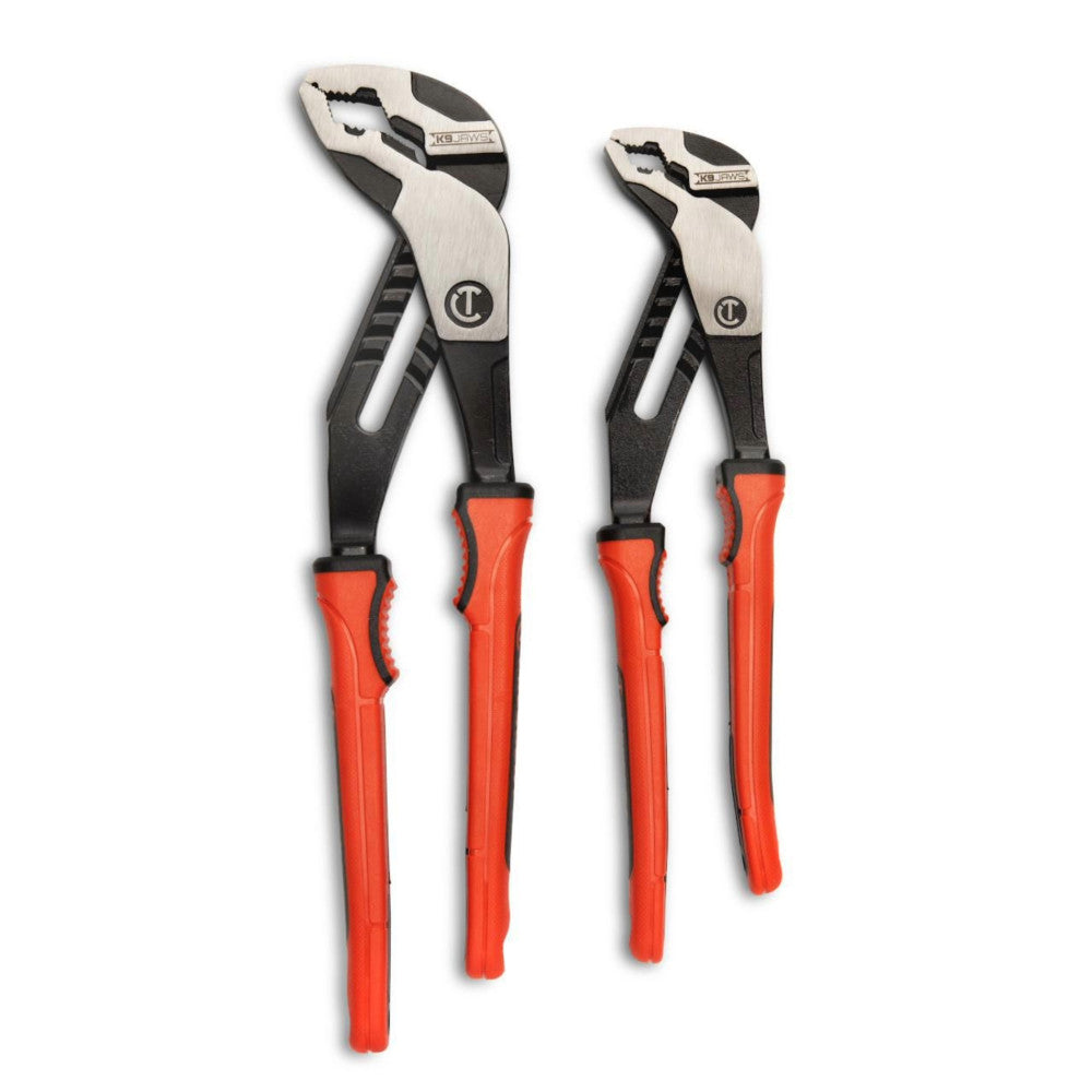 CRESCENT 2 PC K9 V-Jaw Dual Material Tongue And Groove Plier Set - RTZ2CGVSET2