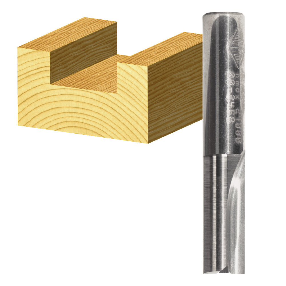 Straight Bit 6.35mm LONG CARBIDE 1/4 SHK