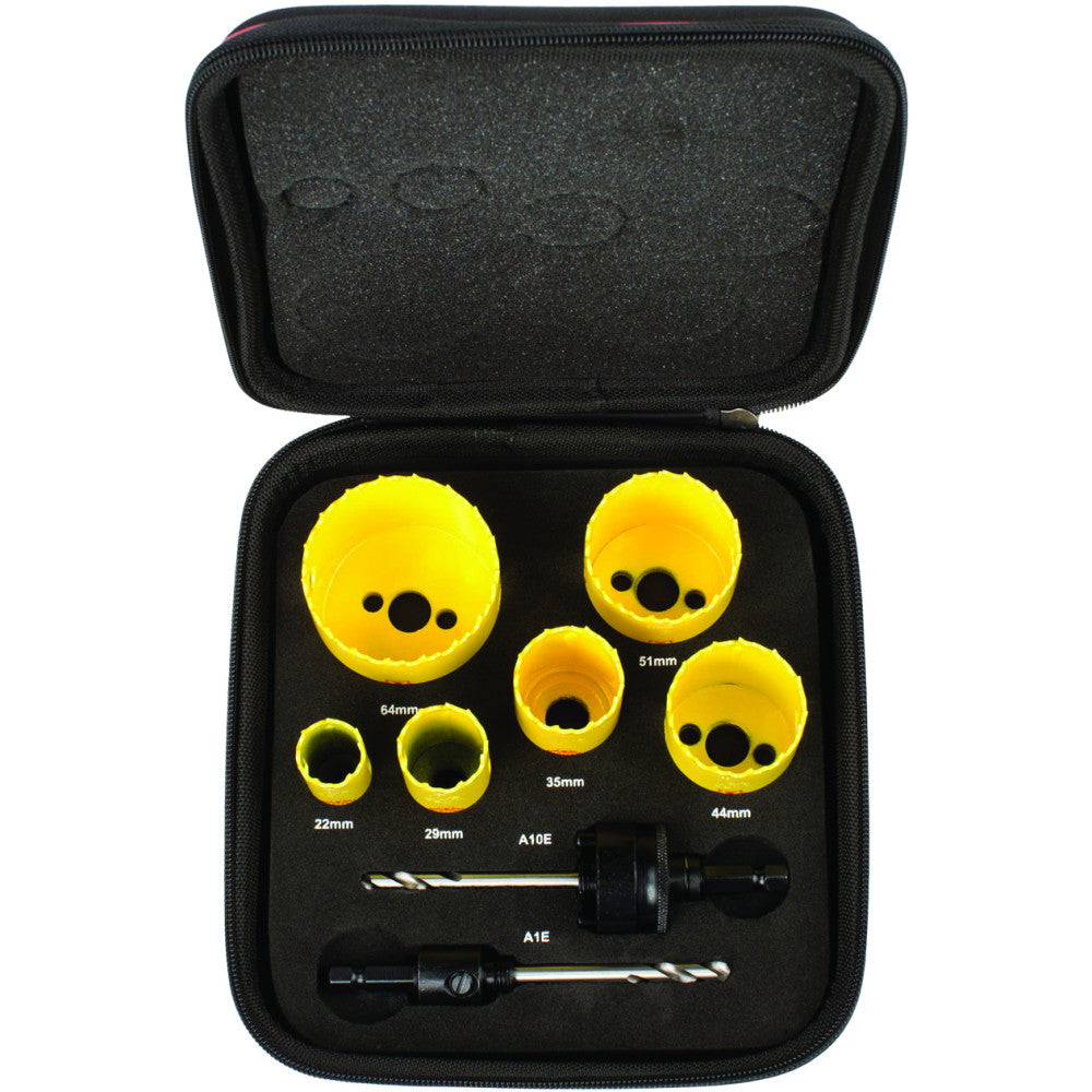 Starrett Deep Cut General Purpose Hole Saw Kit (22-64mm)