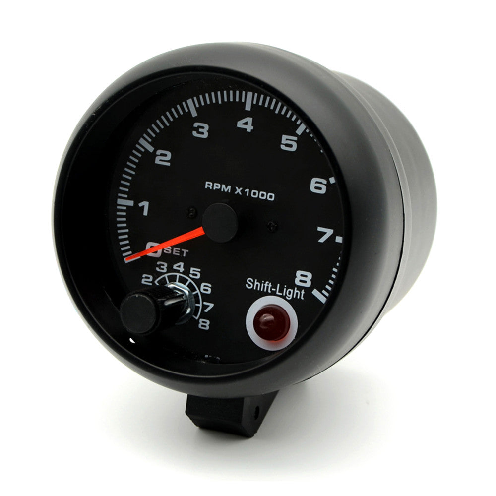 PROTACH Gauge Tach 3-3/4 - Black With Shift Light#PRO001