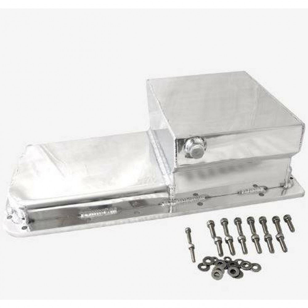 TSP LS Fabricated Aluminum- Polished 7-Quart Rear Sump Oil Pan