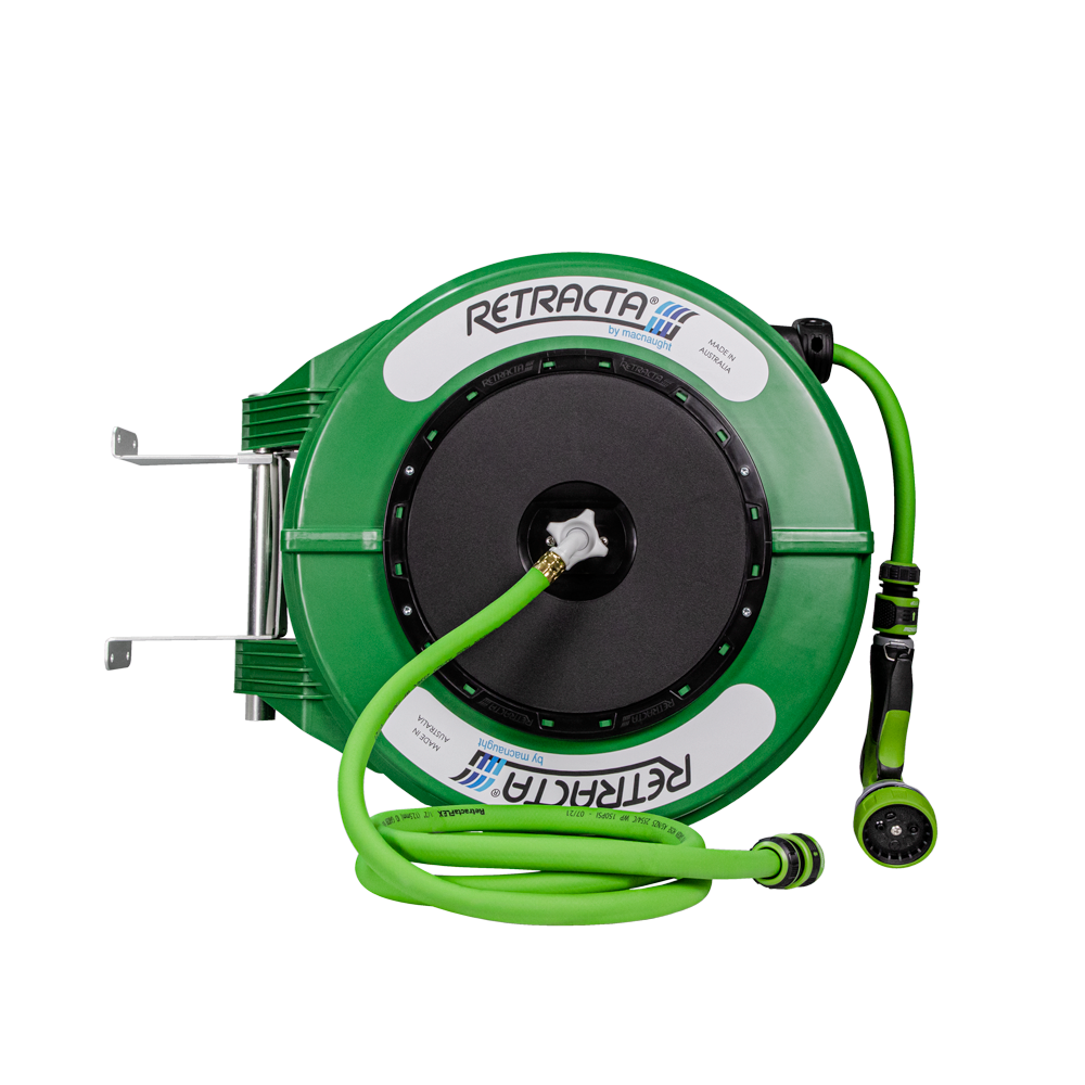 Retracta R3 25m x 1/2" Garden Hose Reel - Green Case