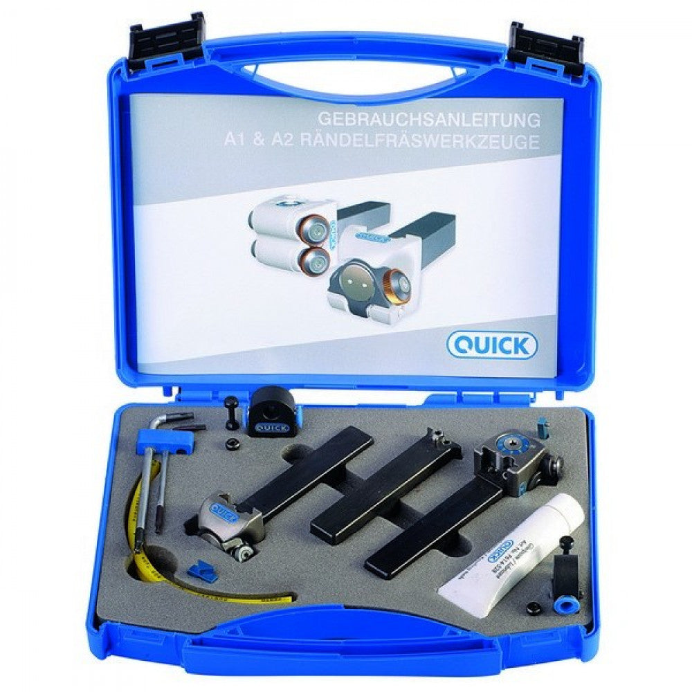 A1 Quick Knurl Tool Set 3mm-50mmØ Capacity For Straight Spiral & Cross Knurling