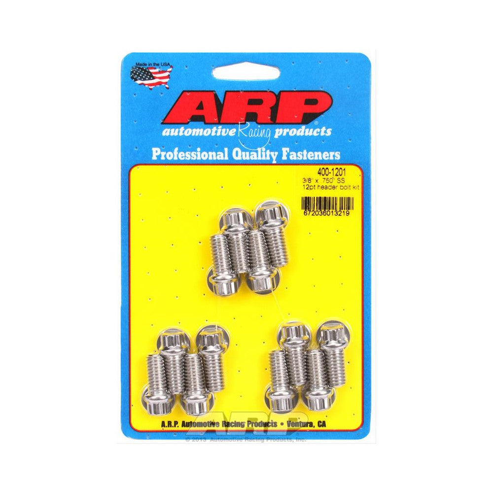 ARP Header Bolts Stainless Steel 12PT Set Of 12#ARP400-1201