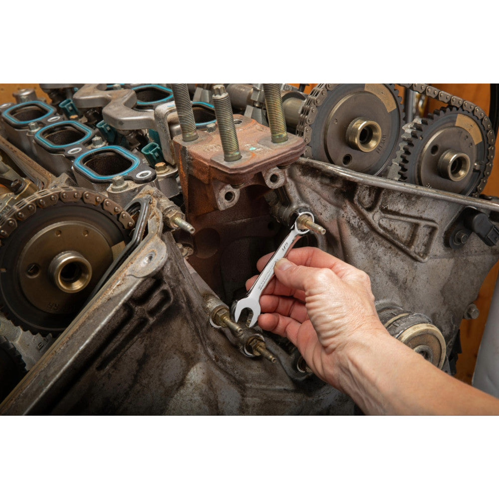GEARWRENCH 20Pc 12-Point SAE & Metric Stubby Combination Wrench Set