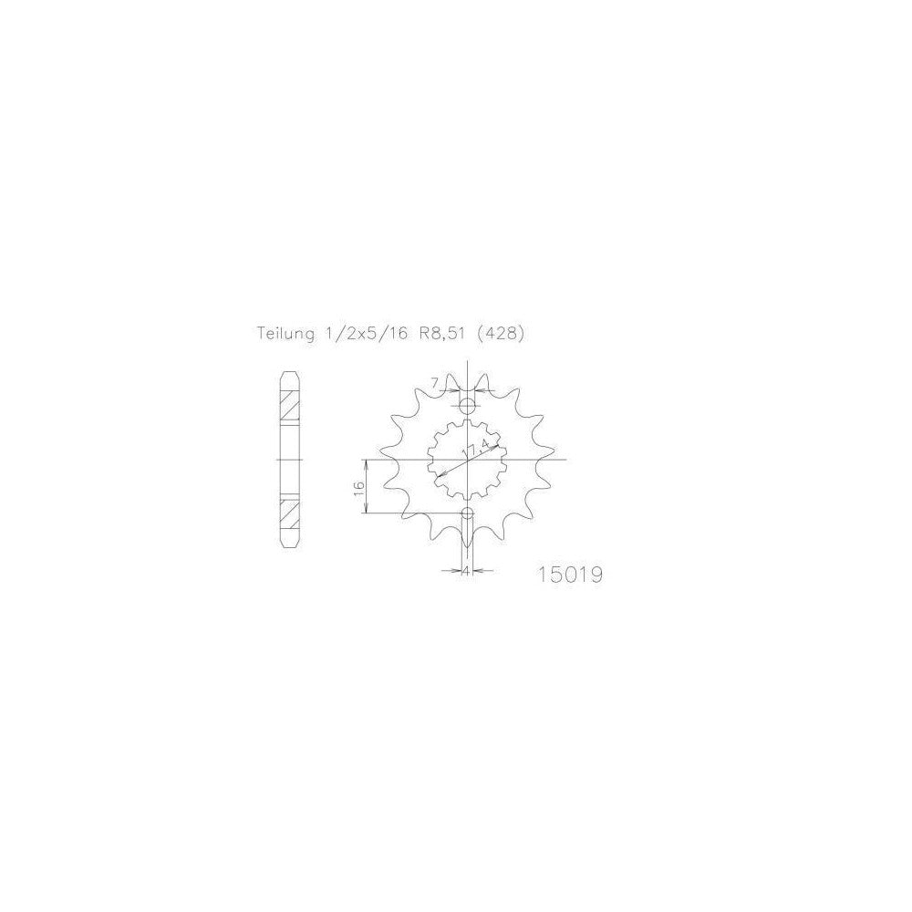 Sprocket Front Moto-Master Made In Holland Yamaha Yz85 02-21 14T