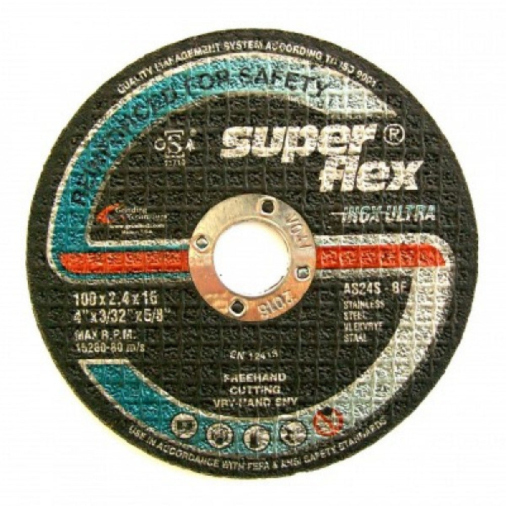 25 Pack Metal Cutting Disc 100mm x 2.4mm x 16mm