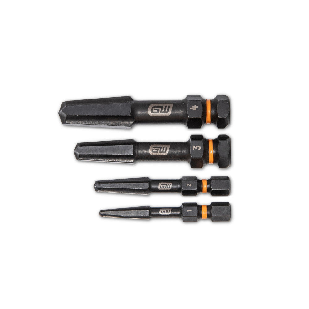 GEARWRENCH 4Pc Bolt Biter™ Screw Extractor Set