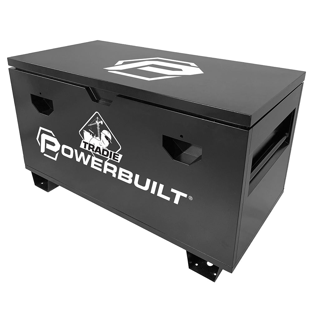 Tradie Site Storage Box 48" Black (Flat Pack)