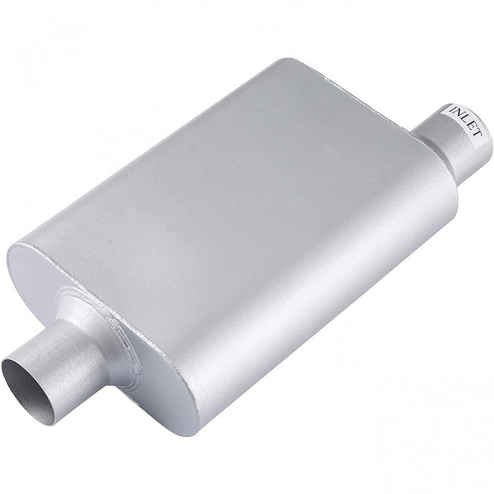 AFTERBURNER Universal 2 Chamber 2.50 Offset In/Center Out Muffler Pair#ABE42541