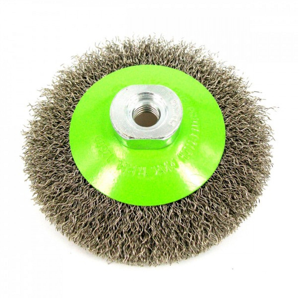 Bevel Brush Stainless Steel 100mm