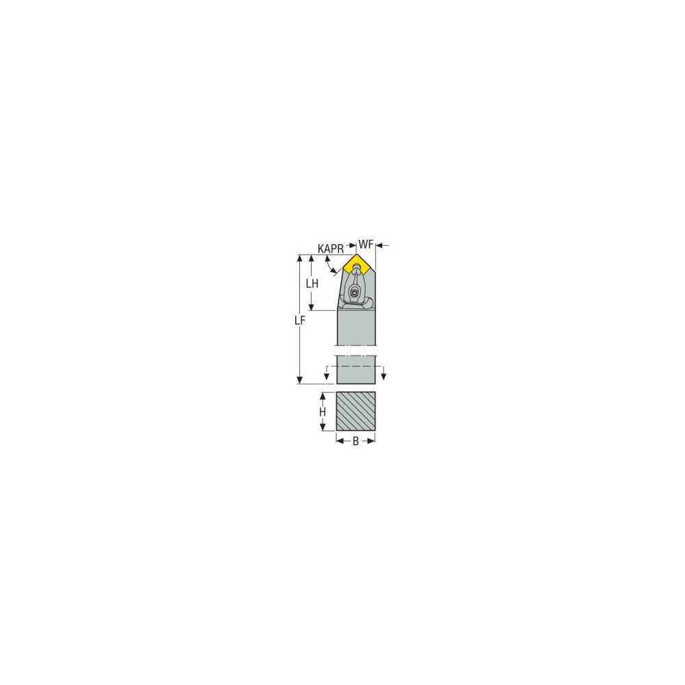 DSDNN2525M12-M External Toolholder Uses SN..12.. Insert
