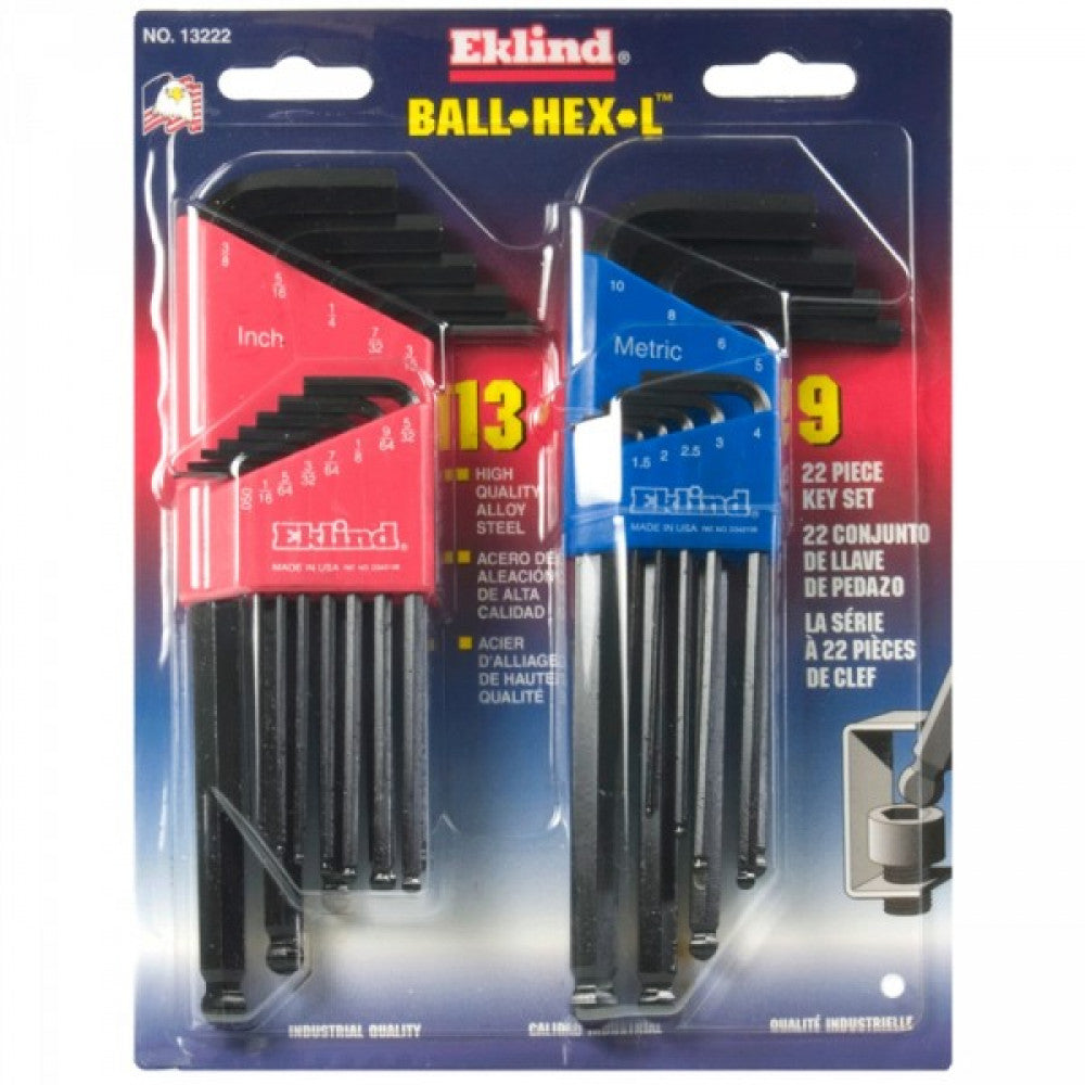 Eklind Ball Hex Key Set Combo