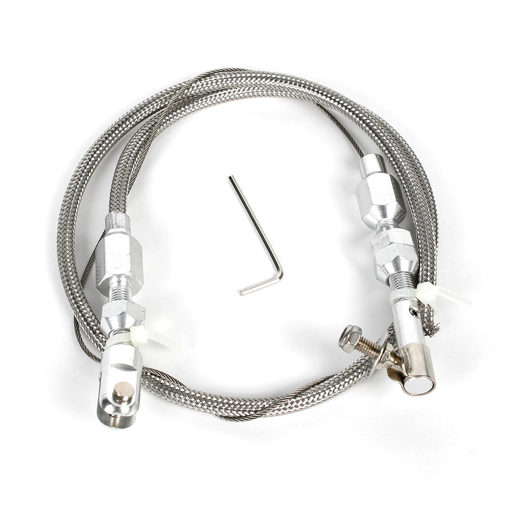 24" Throttle Cable Kit Universal - Polished