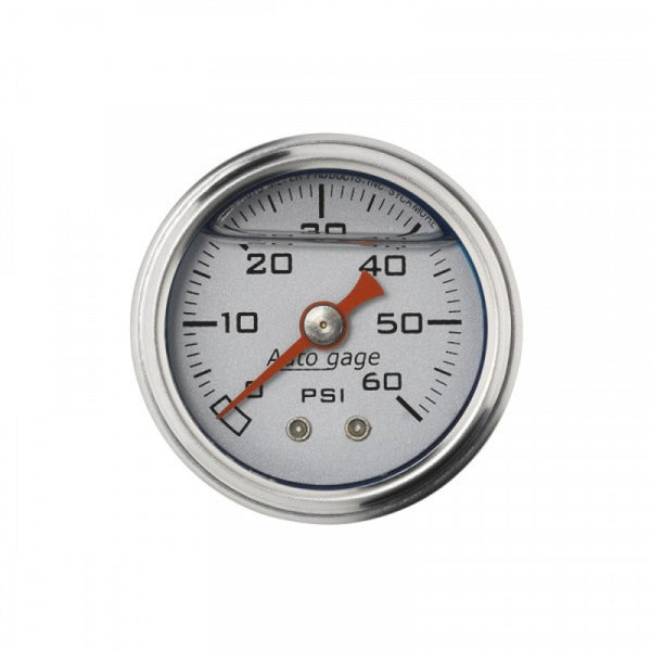 AutoGage 1-1/2" Fuel Pressure Gauge, 0-60psi