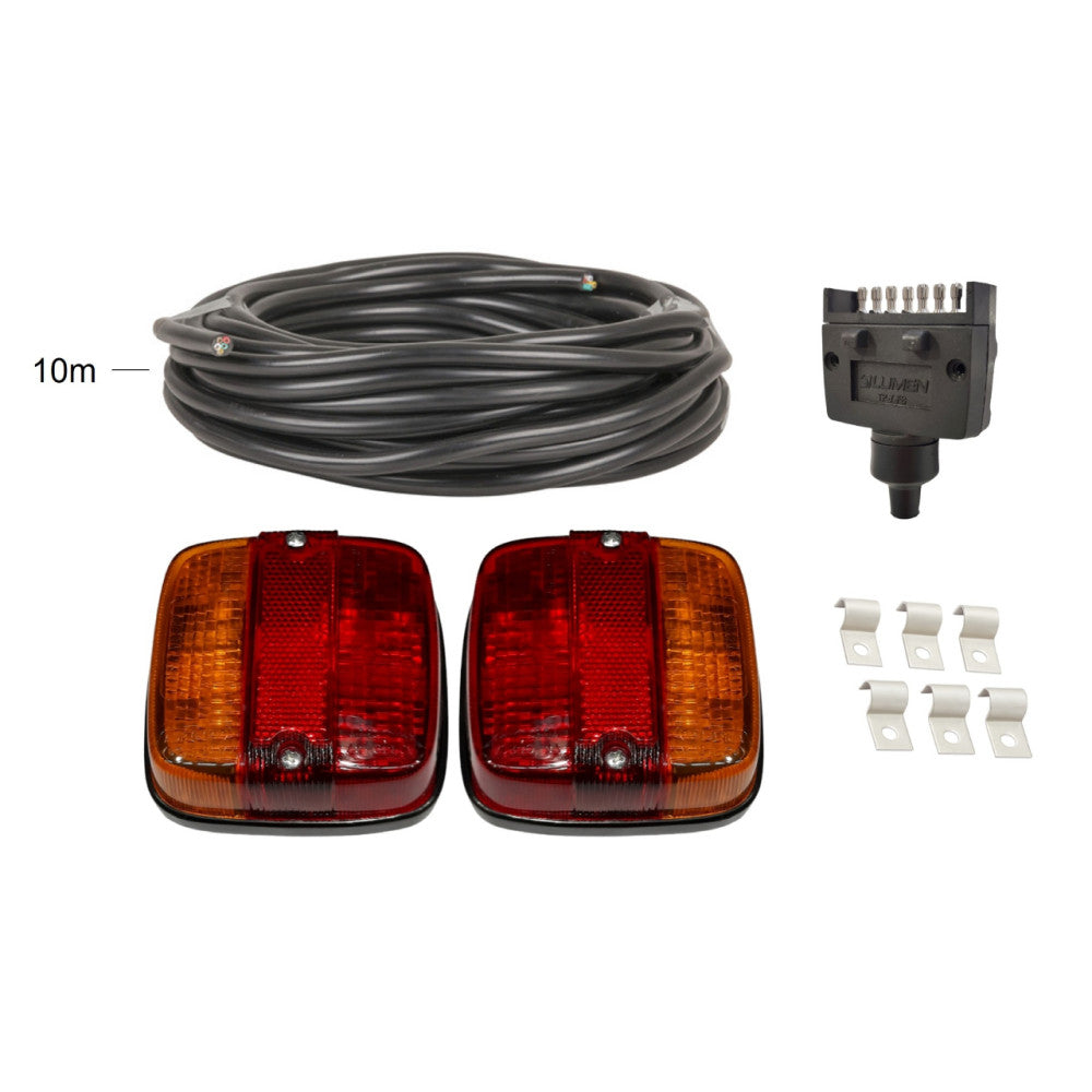 Square 12 Volt Combination Tail Light Kit