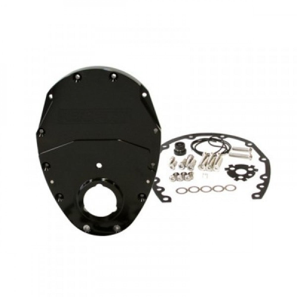 Timing Cover Billet 2 Pcs Chev Sb Black