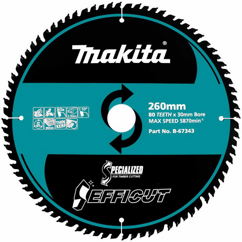 Makita Efficut Saw Blade 260x80T Wood