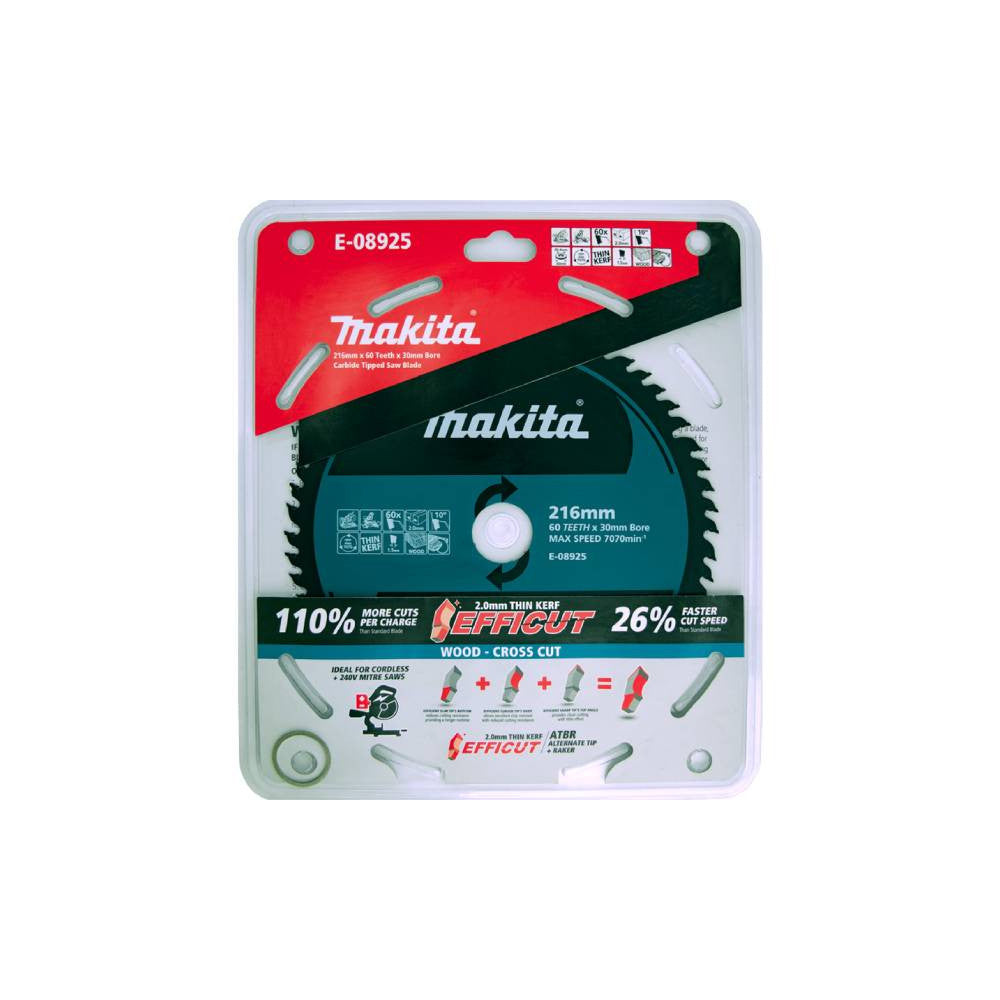 Makita Efficut Saw Blade Wood 216x30mm 60T LS002G