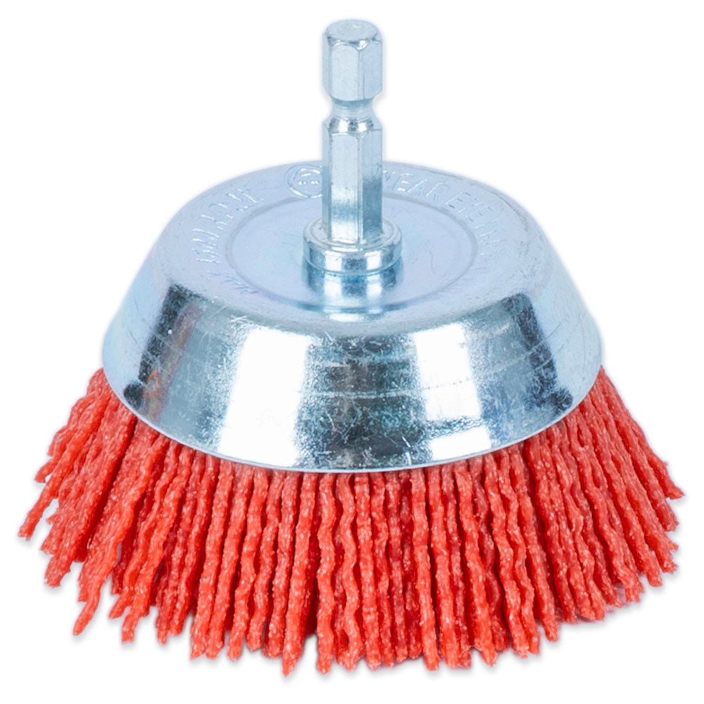 ITM Nylon Spindle Mounted Cup Brush 75mm