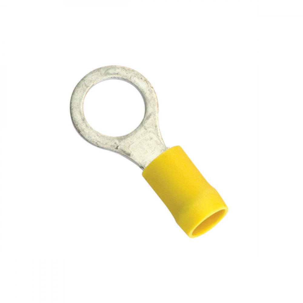 Champion 5/16in / 8mm Yellow Ring Terminal - 100Pk