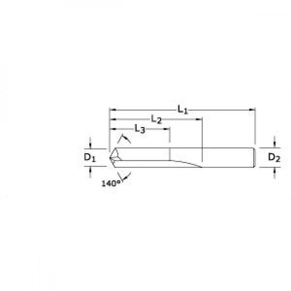 2.0mm 106M Straight Flute Carbide Drill