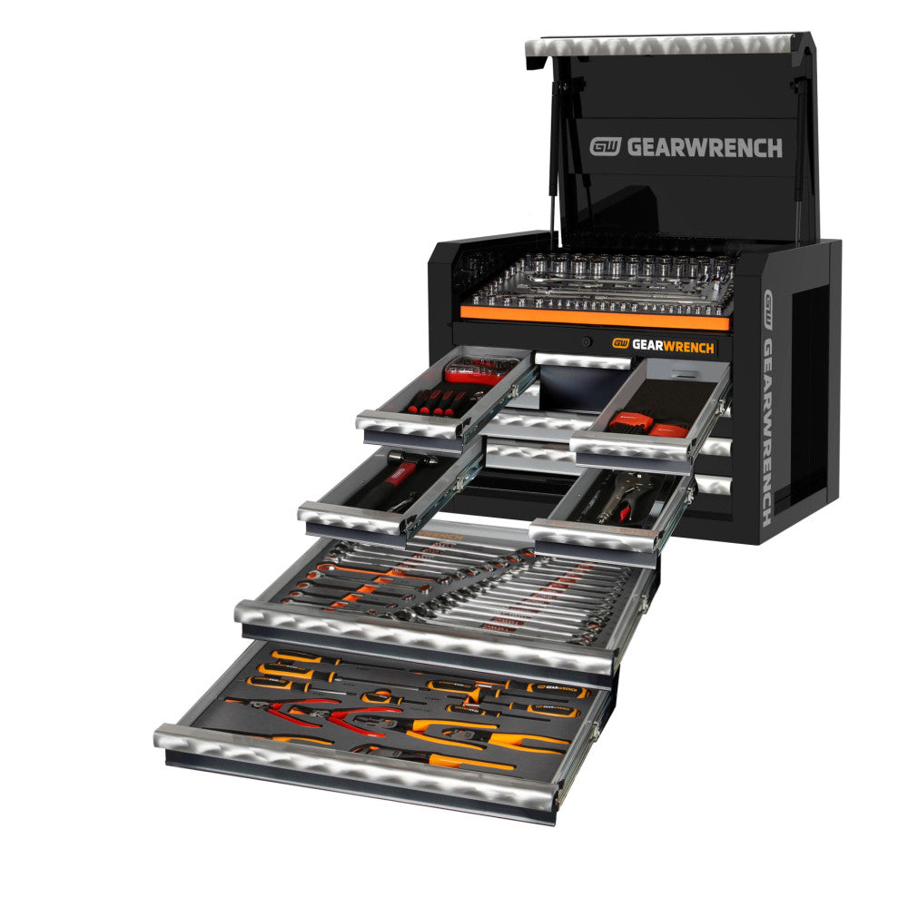 GEARWRENCH 214Pc Combination Tool Kit + 28in. Tool Chest