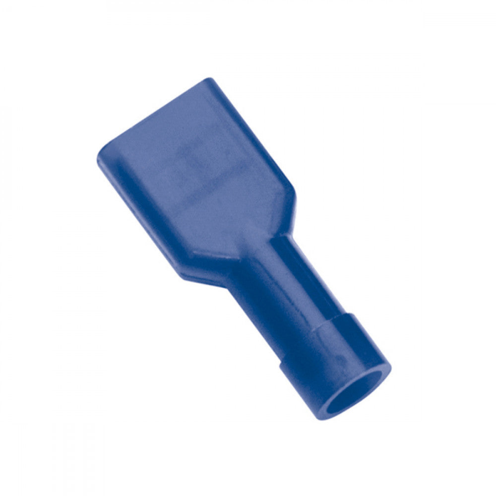 Blue Male Push-On Spade Terminal - 14Pk