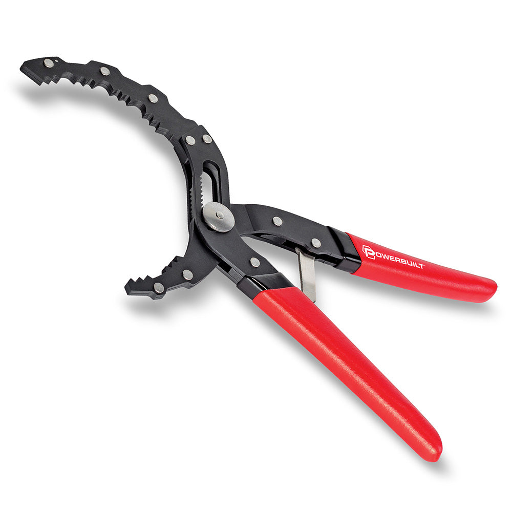 Powerbuilt Self-Adjusting Oil Filter Plier 58mm - 120mm Ø