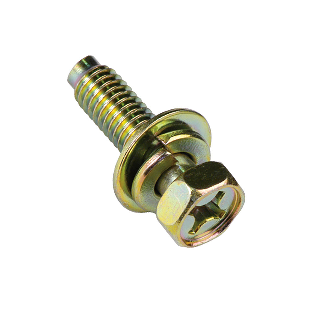 M6 x 20mm SEMS HEX/PH BOLT W/SPRING & FLAT WASHER