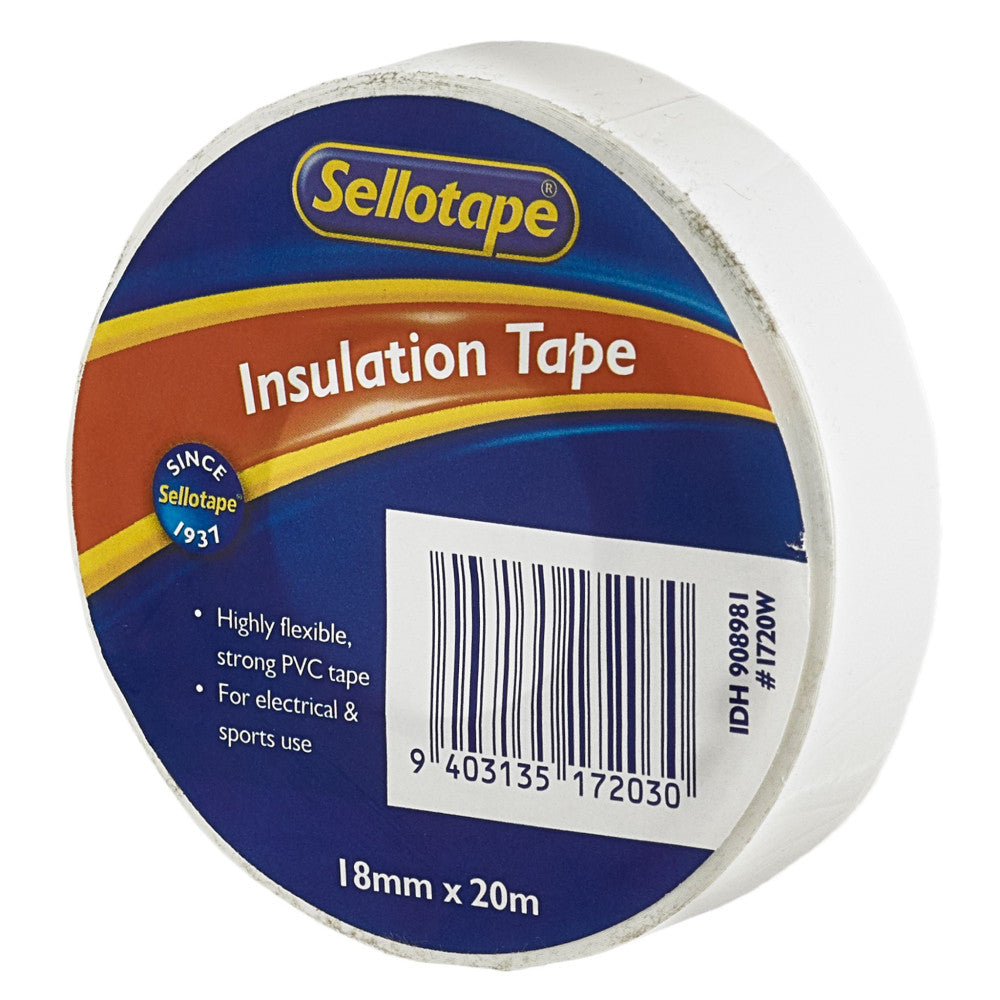 Sellotape 1720W Insulation White 18mmx20m Pk 10