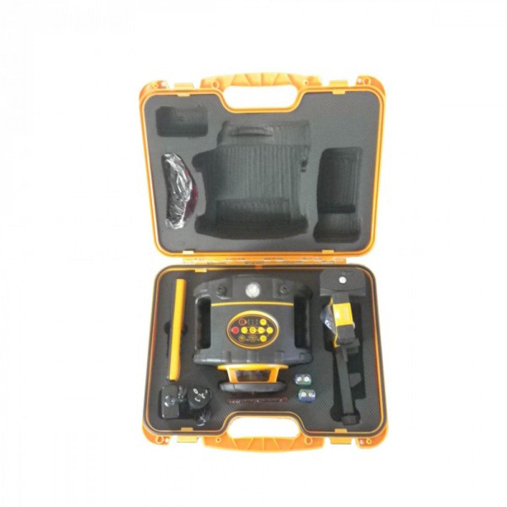 Waterproof Dual Slope Laser W/ Receiver Tripod & Staff