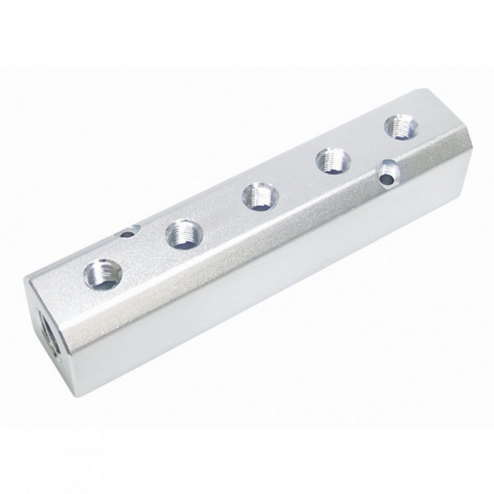 Air Manifold Block Aluminium 5 Port