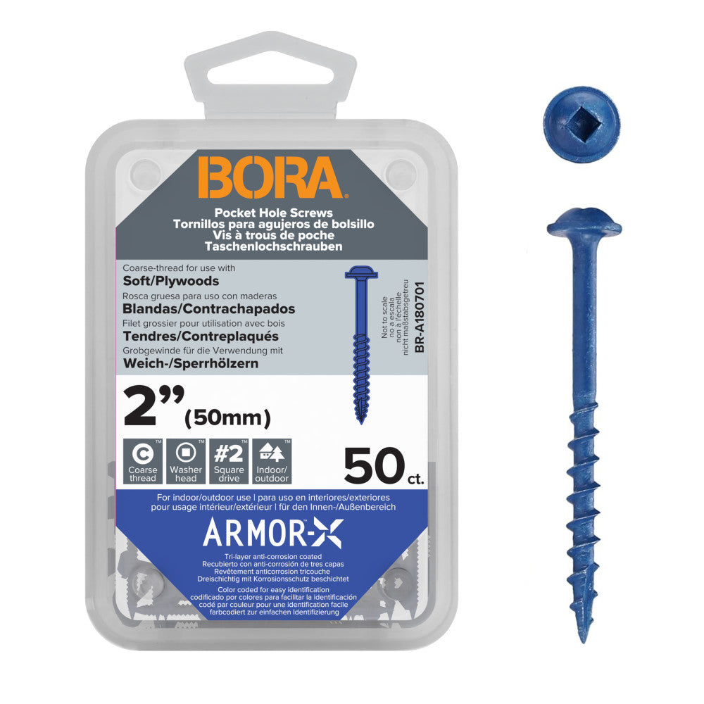 Screws 2-Inch Coarse 50-pcs