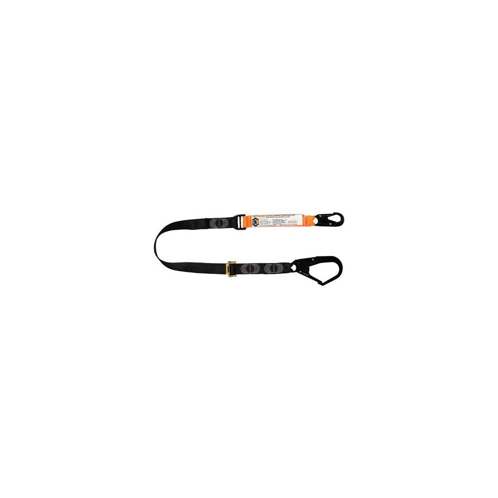Elite Single Leg Shock Absorbing 2M Adjustable Lanyard With Hardware SN&SD -LINQ