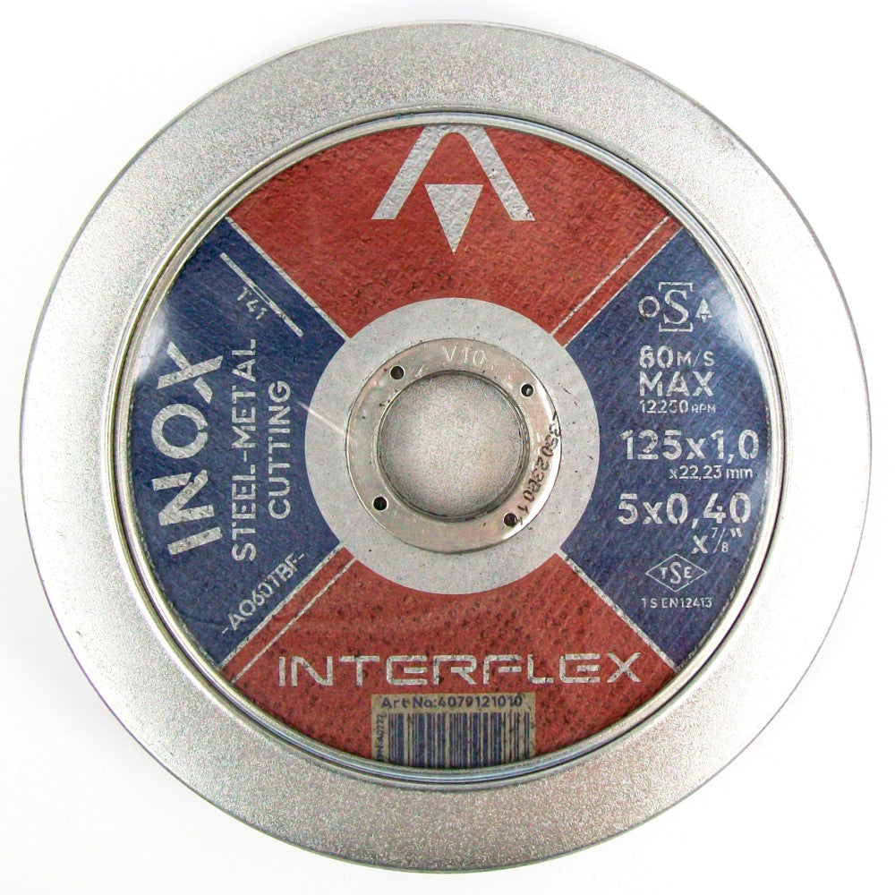 10 Pack Metal Cutting Disc 125mm x 1mm x 22mm