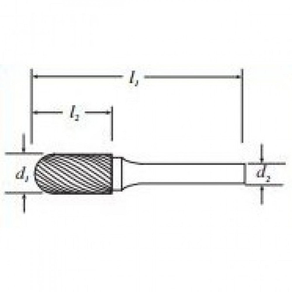 SC1M 6 x 15 x 100mm Double Cut Carbide Rotary Burr