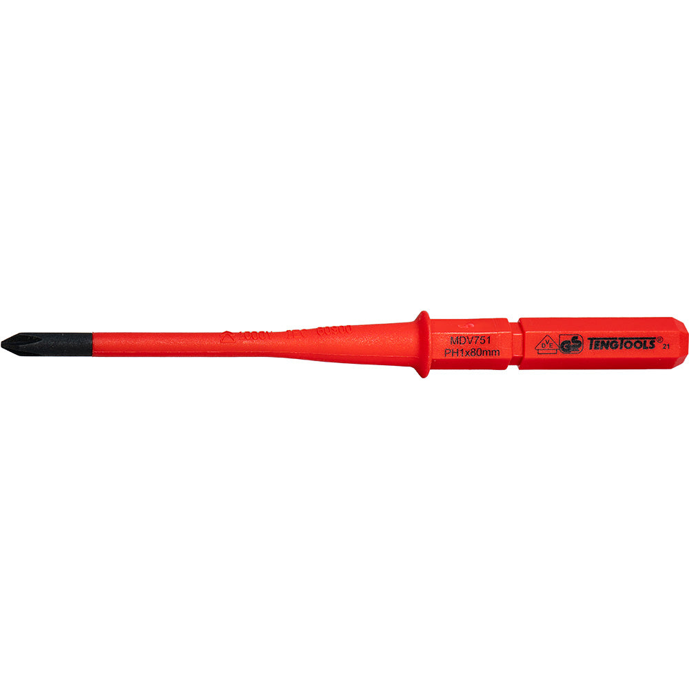 Teng 1000V Screwdriver Interchangeable Ph1 x 80mm