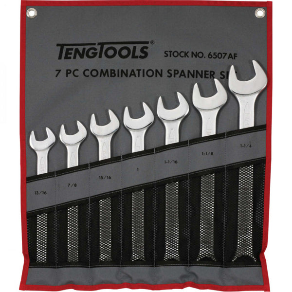 7Pc Roe Combination Spanner Set (13/16 - 1-1/4in)