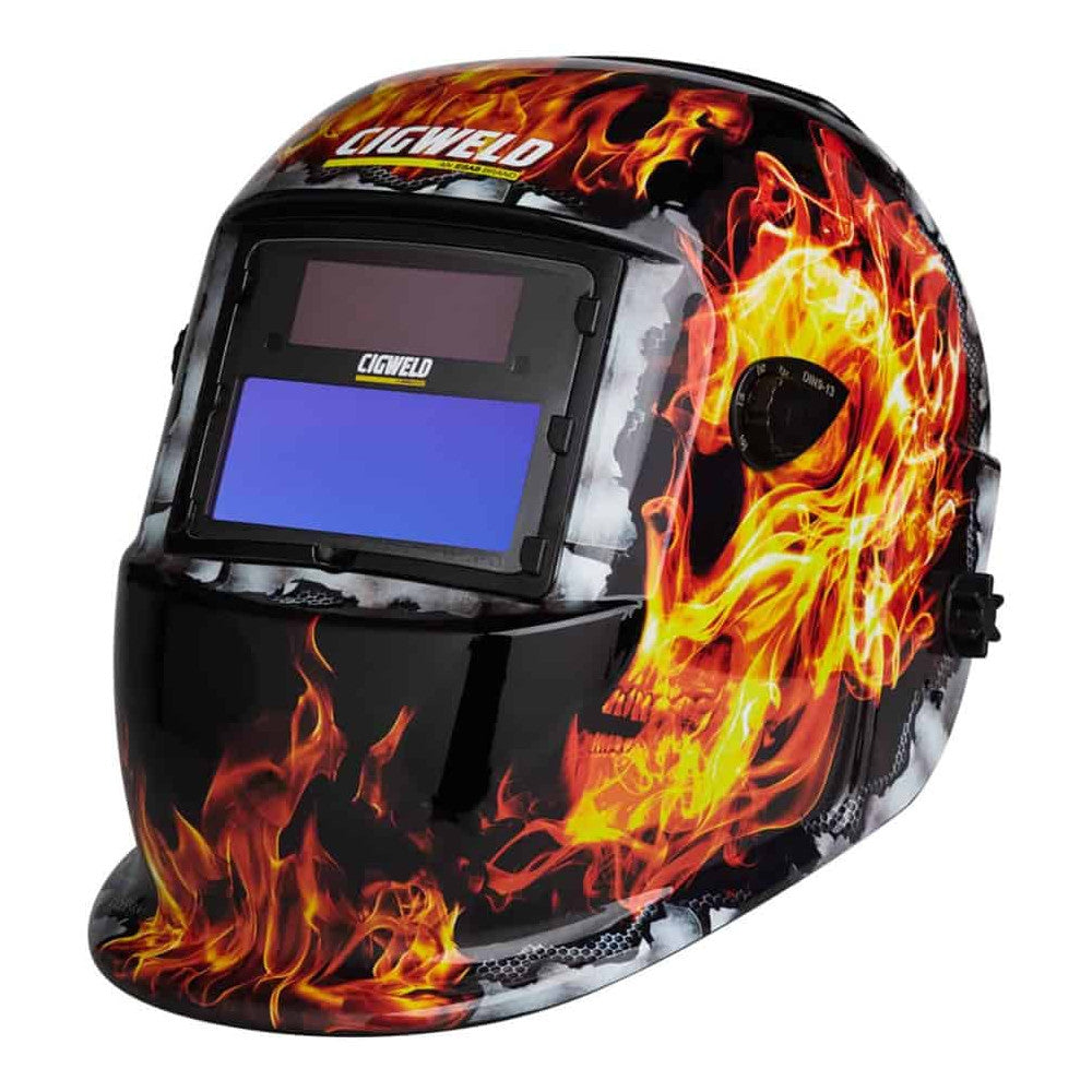 Cigweld WeldSkill Auto-Darkening Helmet, Flame – 454335