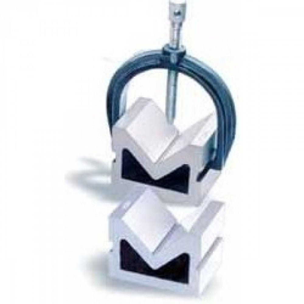 Vee Blocks Cast Iron C/w Clamp 100x75x75mm 88mm Capacity Solar 222B