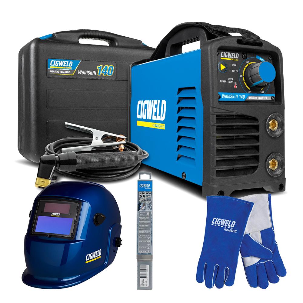 Cigweld W1PK8140 ARC-FORCE 140A Stick & Lift TIG Multi Process Welder 10AMP