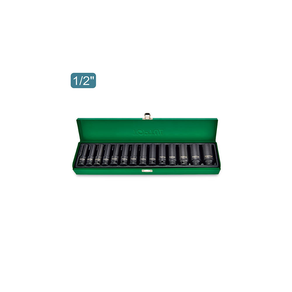 Toptul Impact Socket Set Deep 14pc
