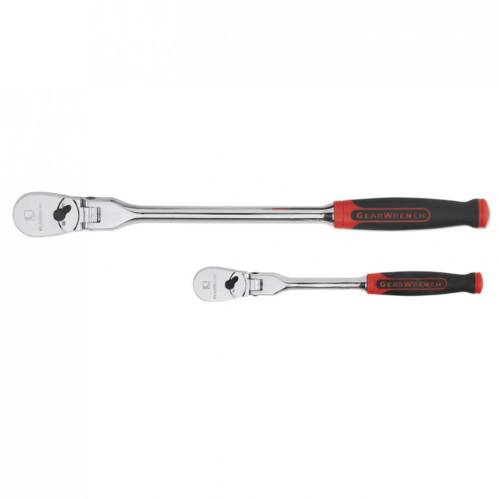 GEARWRENCH 2 Pc. 1/4" & 3/8" Drive 120X Flex Head Teardrop Ratchet Set