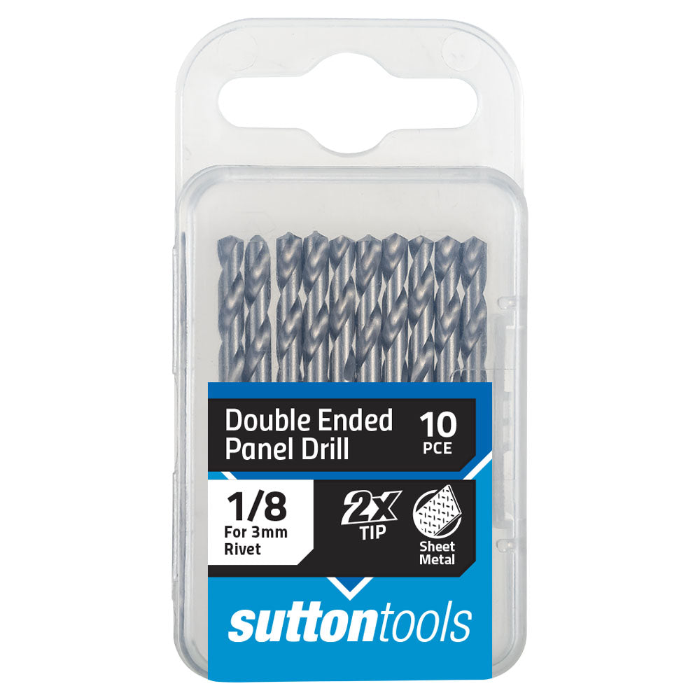 1/8" Panel Drills – Double Ended – Silver Bullet – 10 Pack