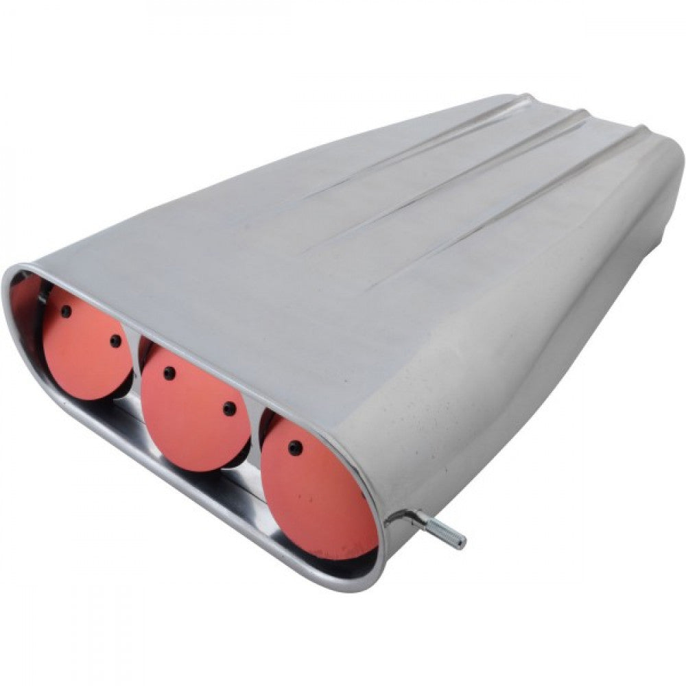 RPC Polished Mr Gasket Style Scoop Finned #5239